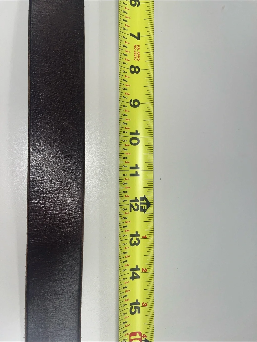 Tanner Goods Men's Leather Belt in Dark Brown w/ Copper Color Buckle